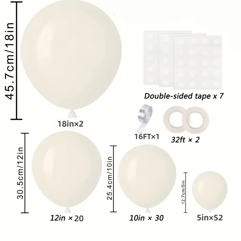 Arche De Ballon Beige