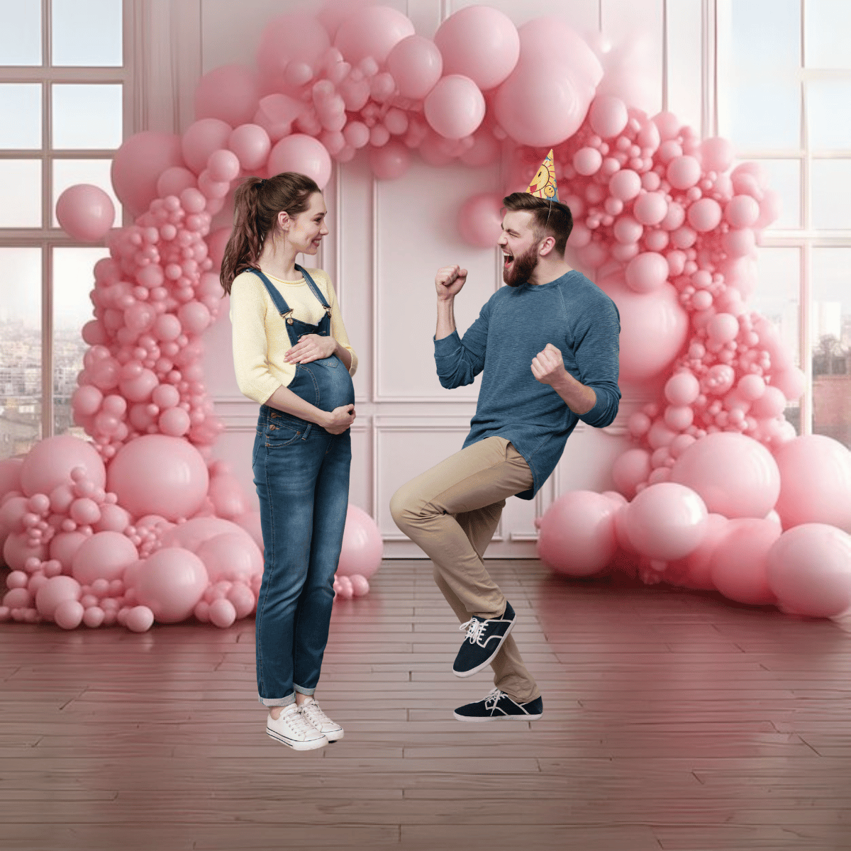 Arche Ballon Rose Poudré