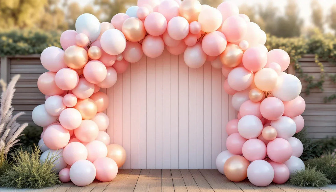 Arche ballon rose