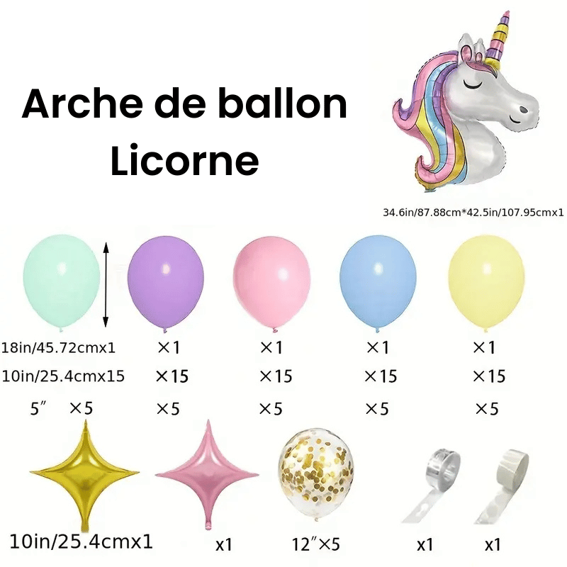 Arche De Ballon Licorne