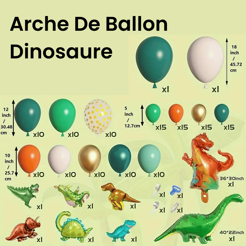 Arche De Ballon Dinosaure