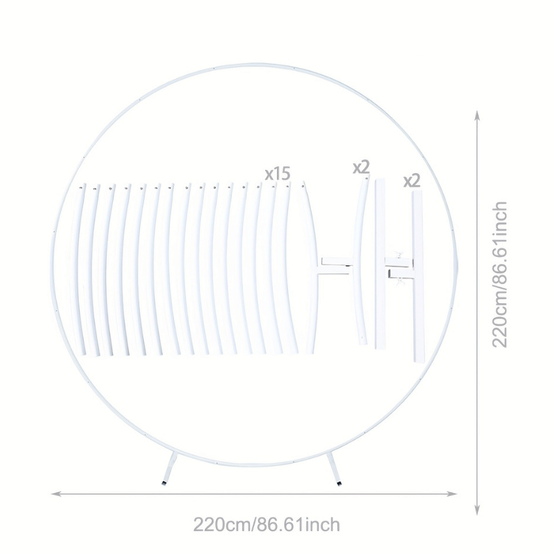 Arche De Ballon Blanc Cercle